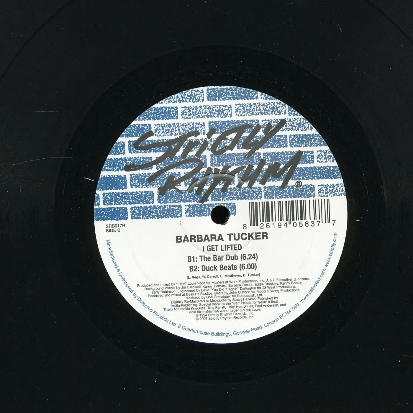 Barbara Tucker I Get Lifted Vinyl Record