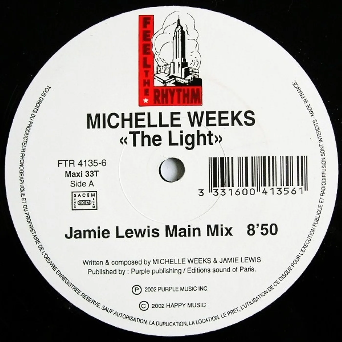 Michelle Weeks LIGHT Vinyl Record