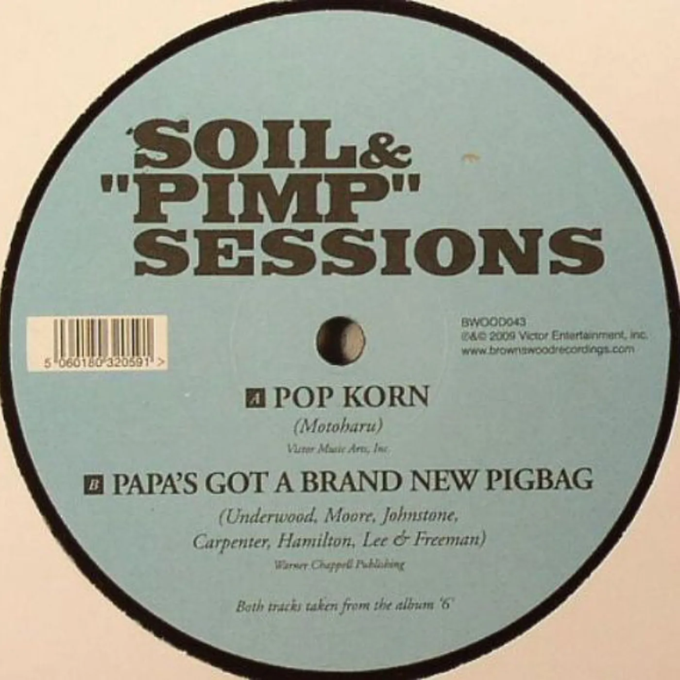 SOIL & “PIMP” SESSIONS POP KORN/PAPA'S GOT A BRAND NEW PIGBAG Vinyl Record
