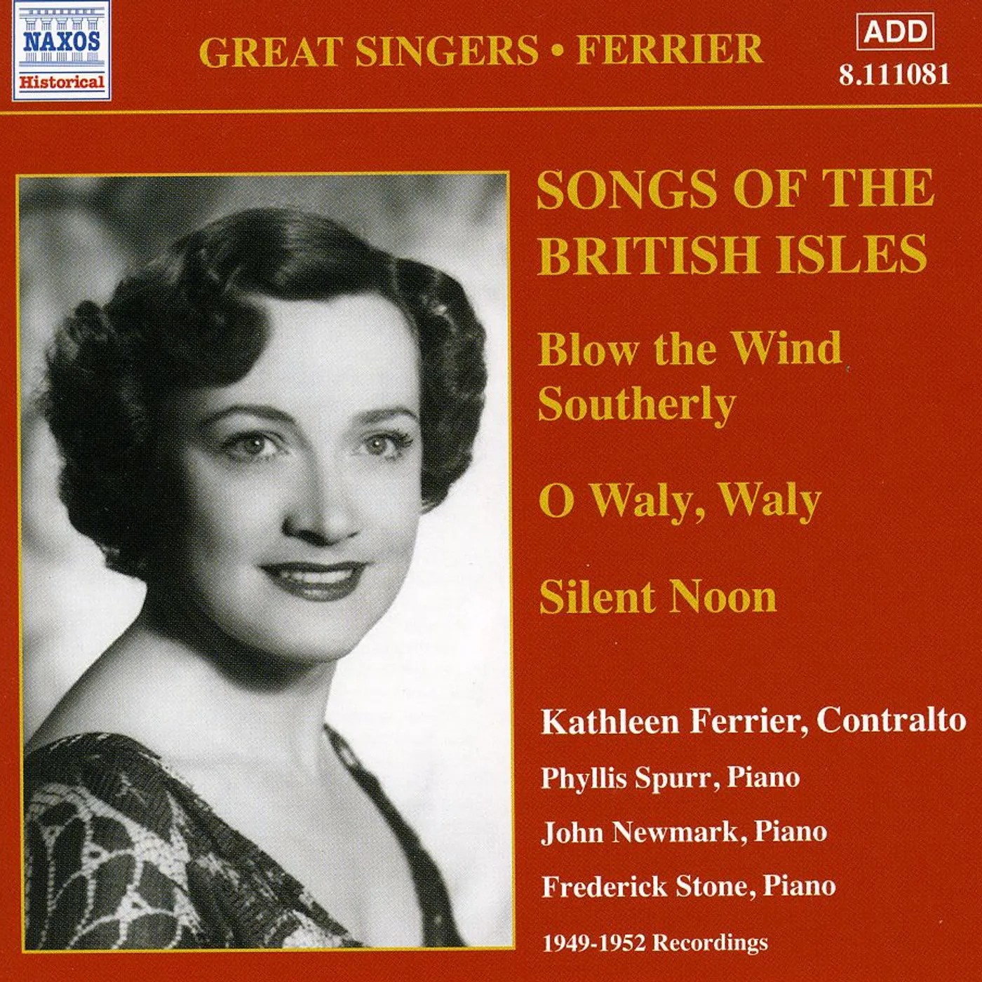 Kathleen Ferrier SONGS OF THE BRITISH ISLES CD