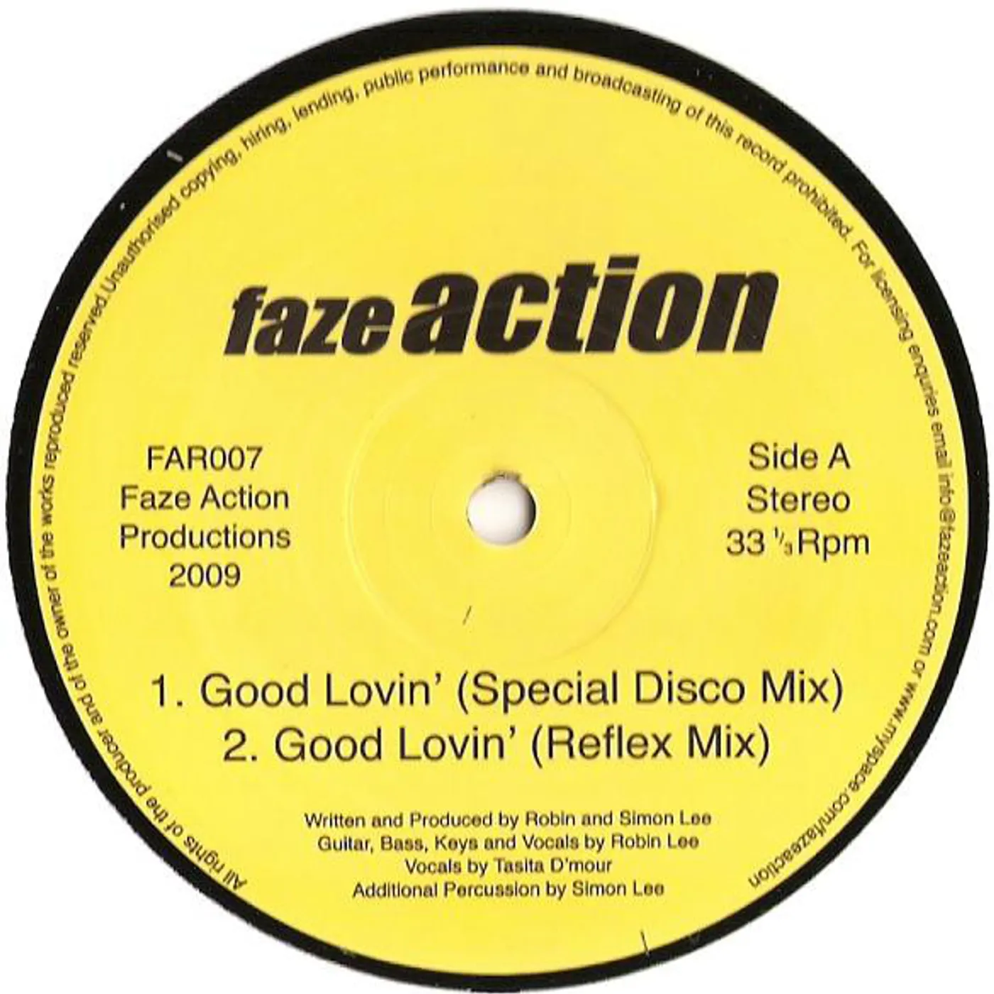 Faze Action GOOD LOVIN Vinyl Record