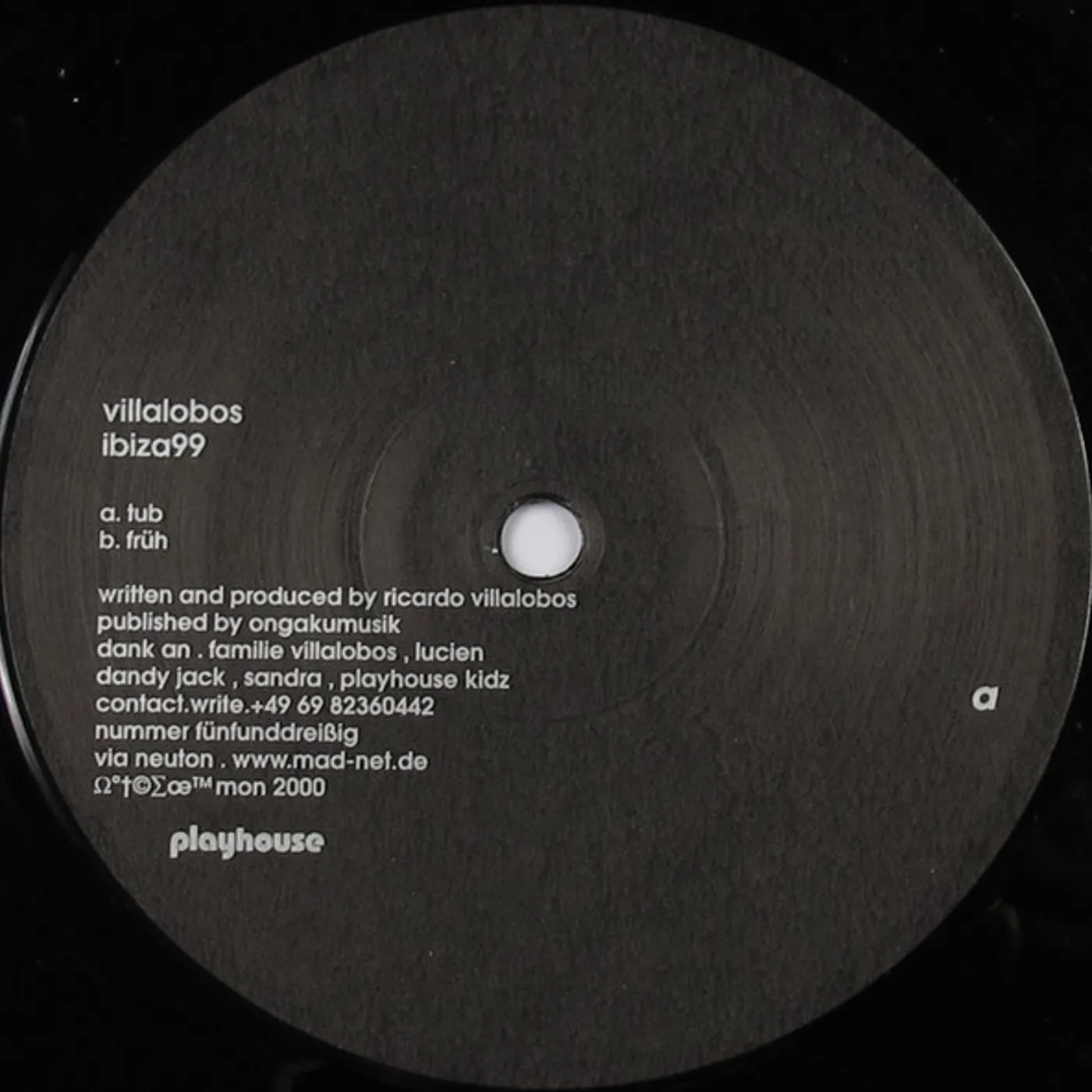 Ricardo Villalobos IBIZA 99 Vinyl Record
