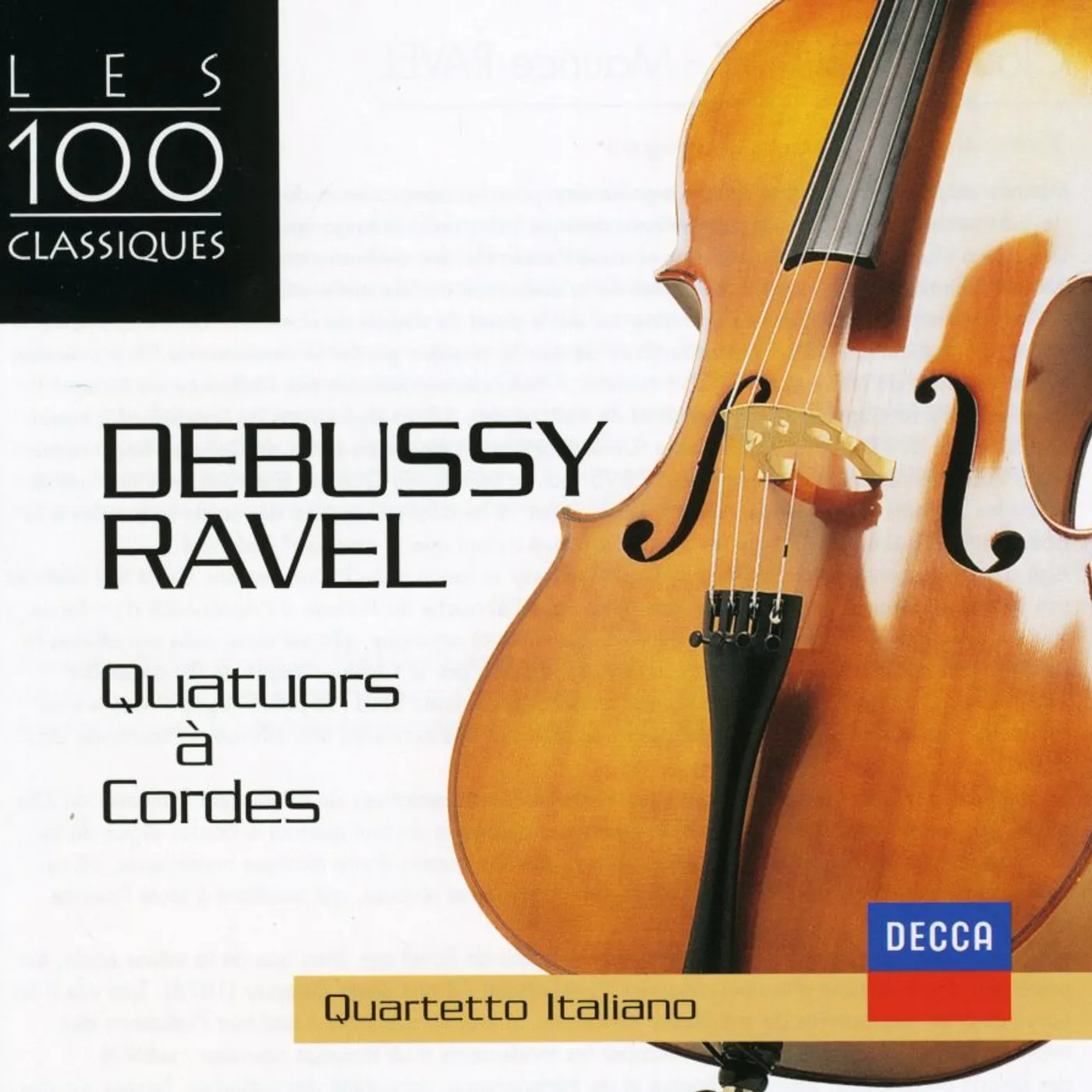 Quartetto Italiano DEBUSSY-RAVEL-QUATUOR A CORDES CD