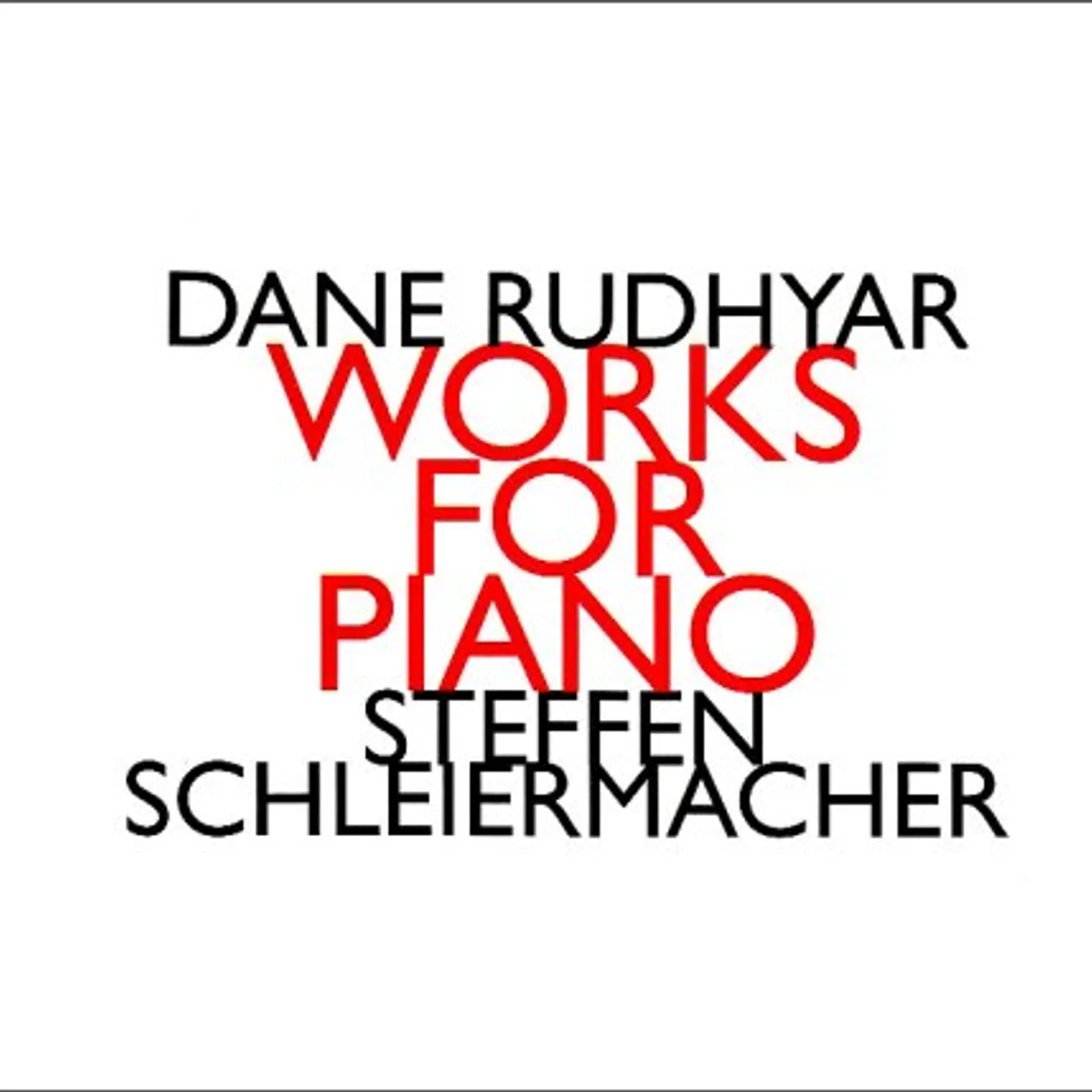 Steffen Schleiermacher WORKS FOR PIANO CD