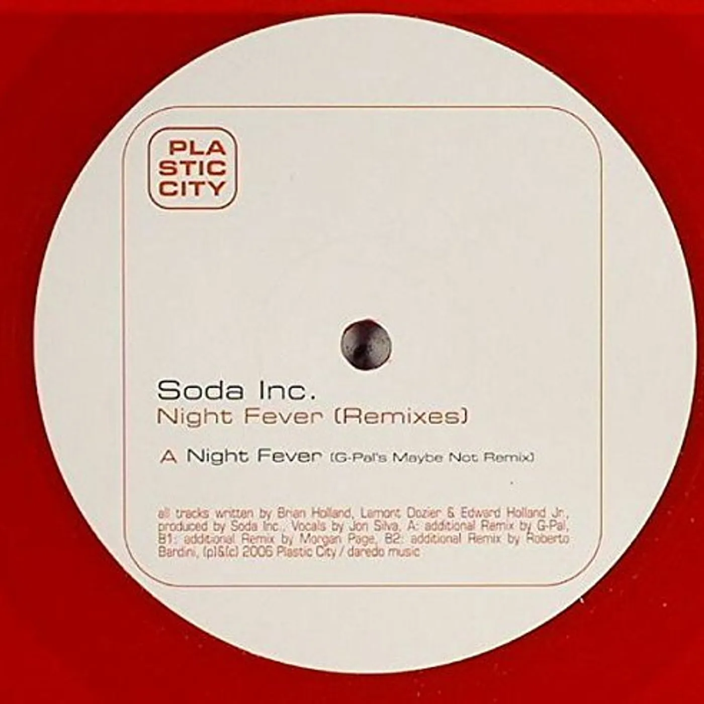 Soda Inc. NIGHT FEVER REMIXES Vinyl Record