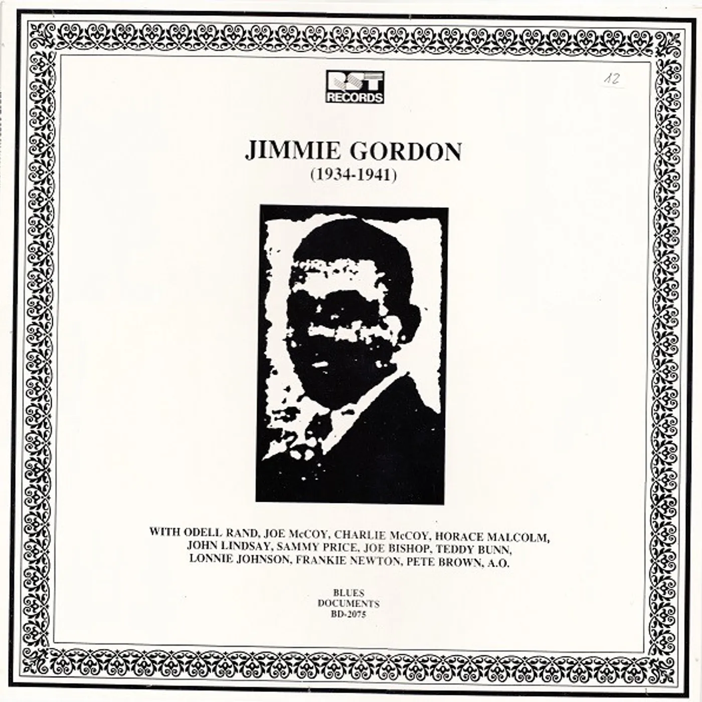 Jimmie Gordon 1934-37 Vinyl Record