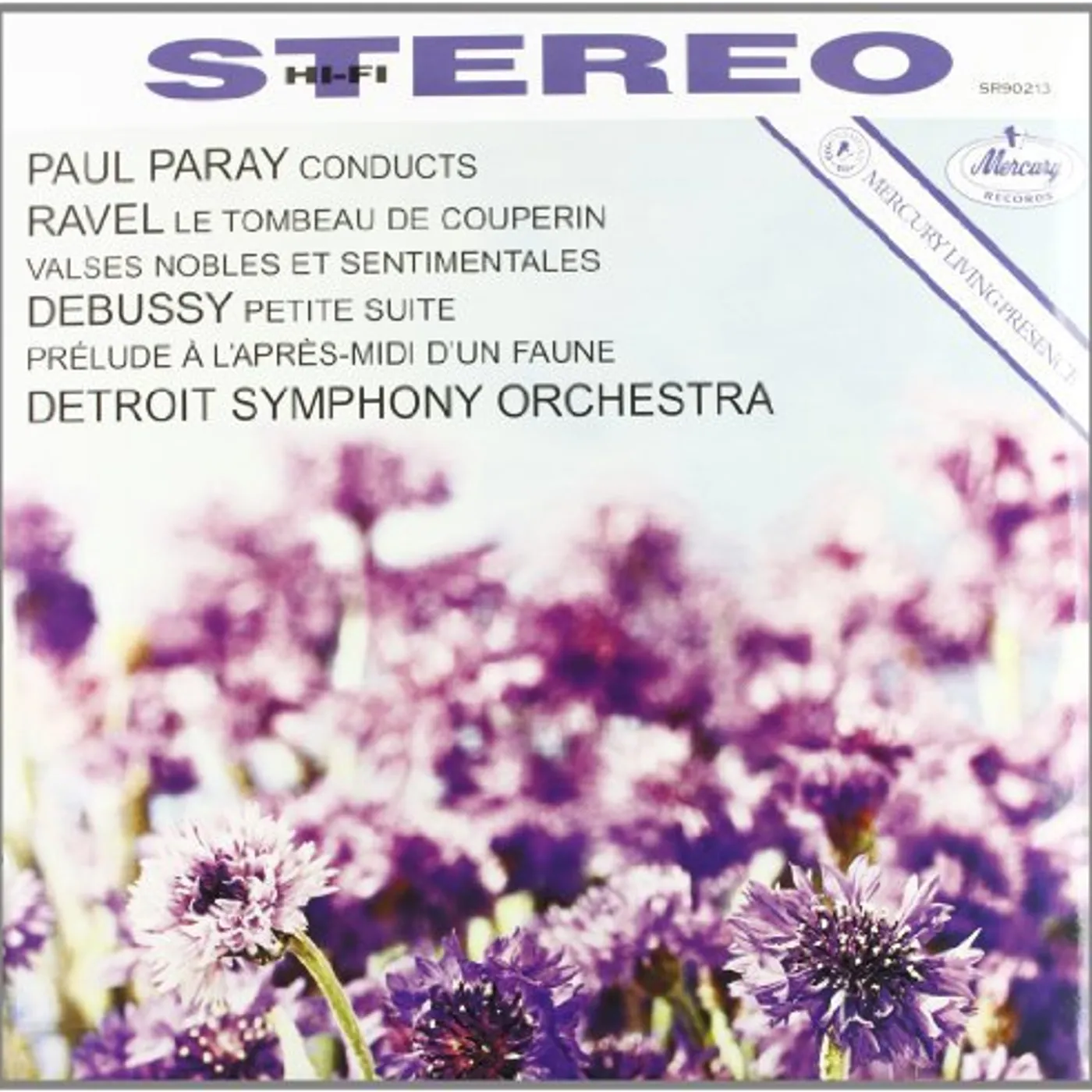 Debussy / Ravel / Paray / Detroit Sym Orchestra PRELUDE A I'APRES MIDI D'UN PAUNE / VALSES NOBLES Vinyl Record