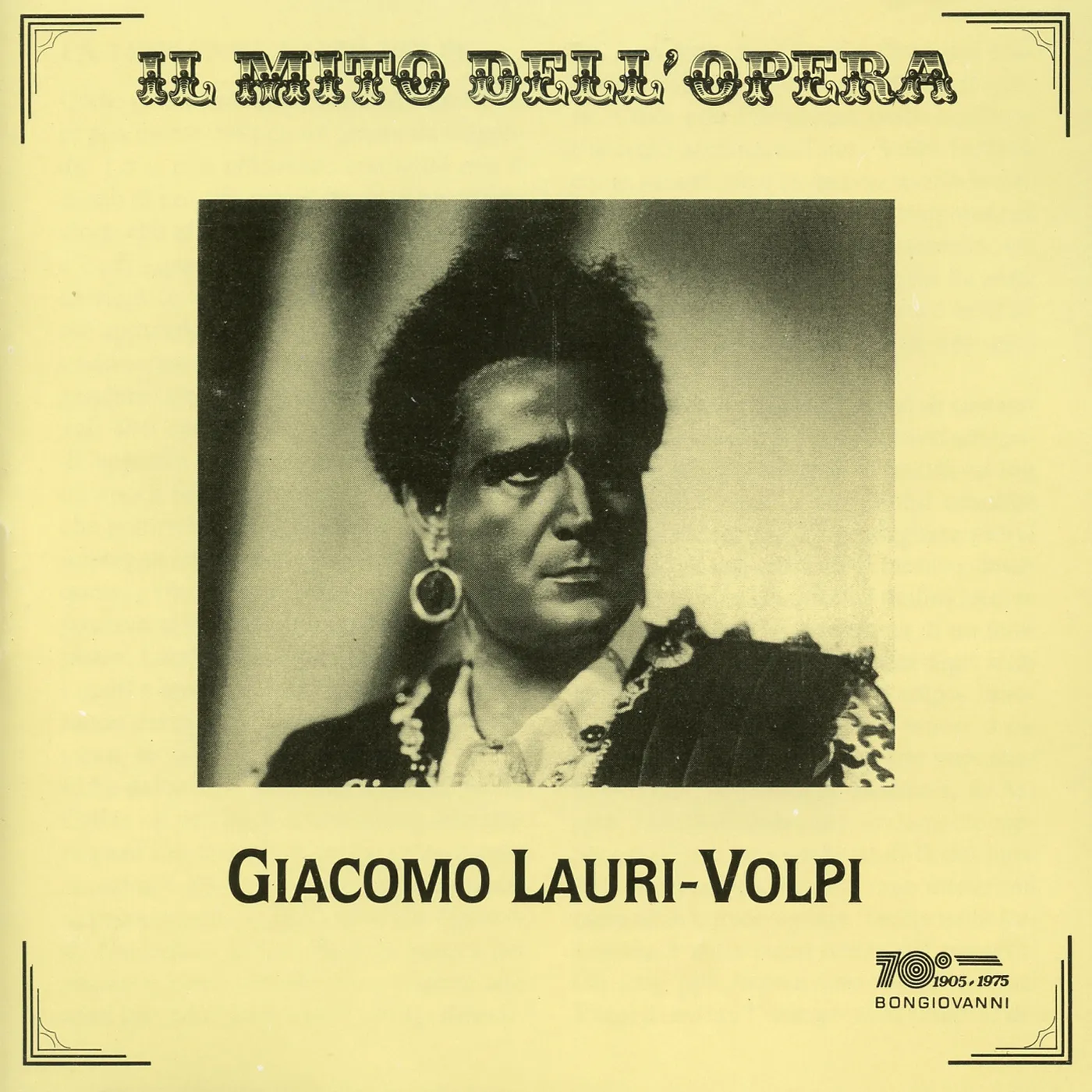 Giacomo Lauri-Volpi TOSCA / RIGOLETTO / LUISA MILLER CD