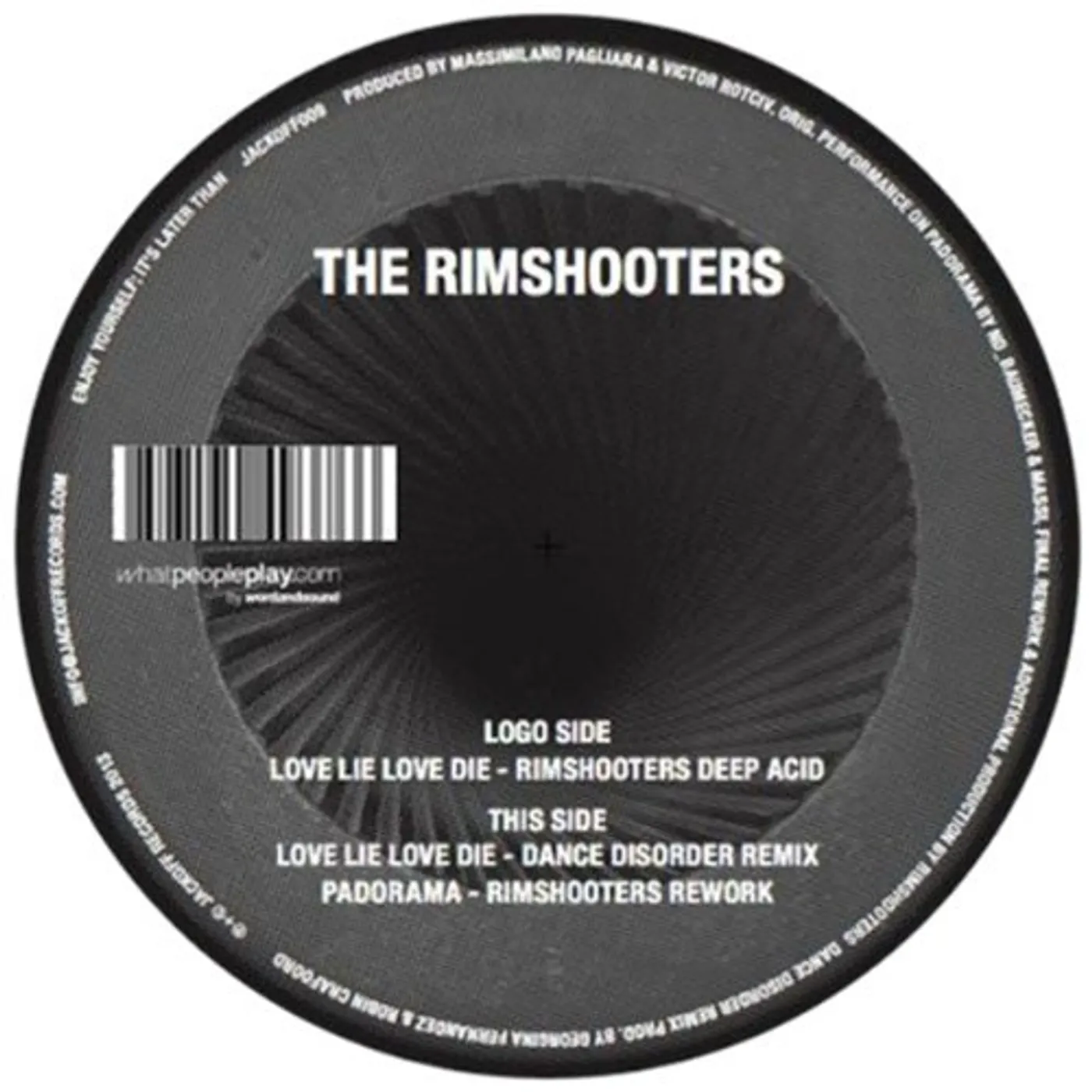The Rimshooters LOVE LIE LOVE DIE Vinyl Record