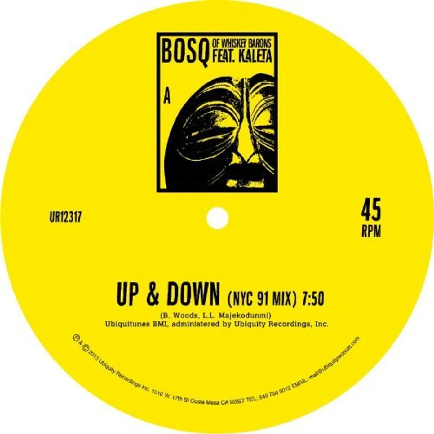 Bosq Of Whiskey Barons UP & DOWN (UK) (Vinyl)
