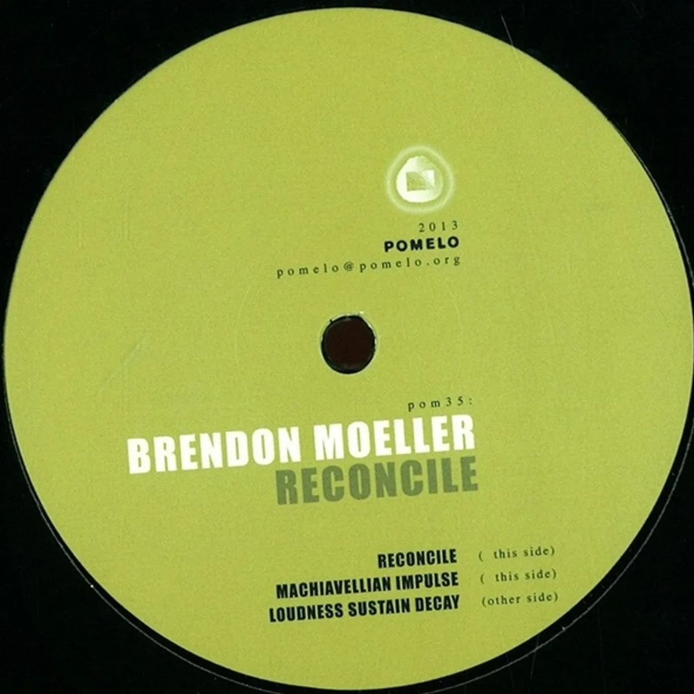 Brendon Moeller RECONCILE Vinyl Record - UK Release