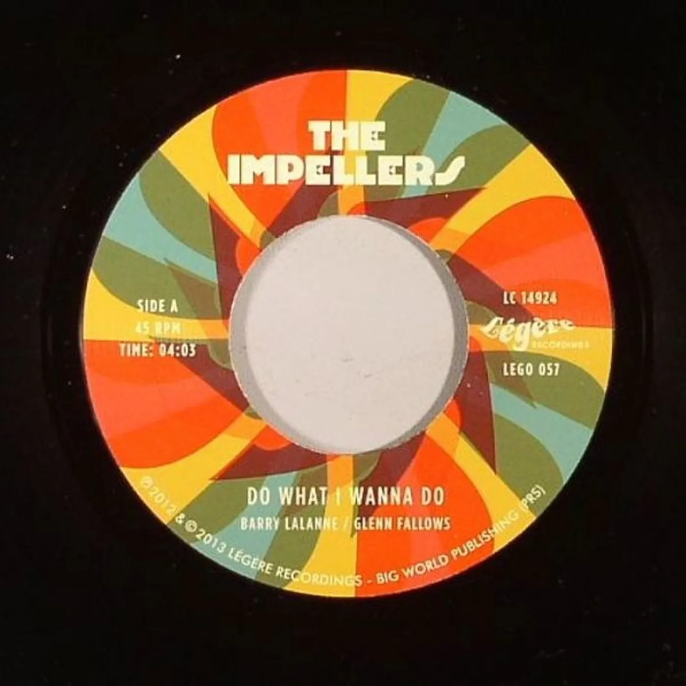 The Impellers DO WHAT I WANNA DO Vinyl Record - UK Release