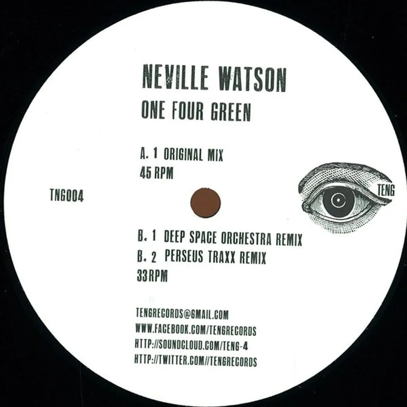 Neville Watson ONE FOUR GREEN Vinyl Record - UK Release