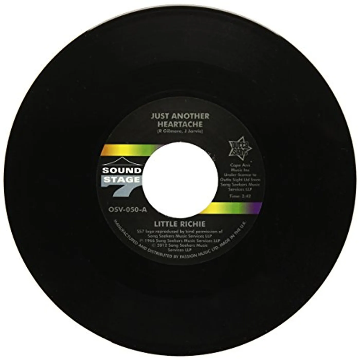 Little Richie JUST ANOTHER HEARTACHE/ONE BO-DILLION YEARS Vinyl Record