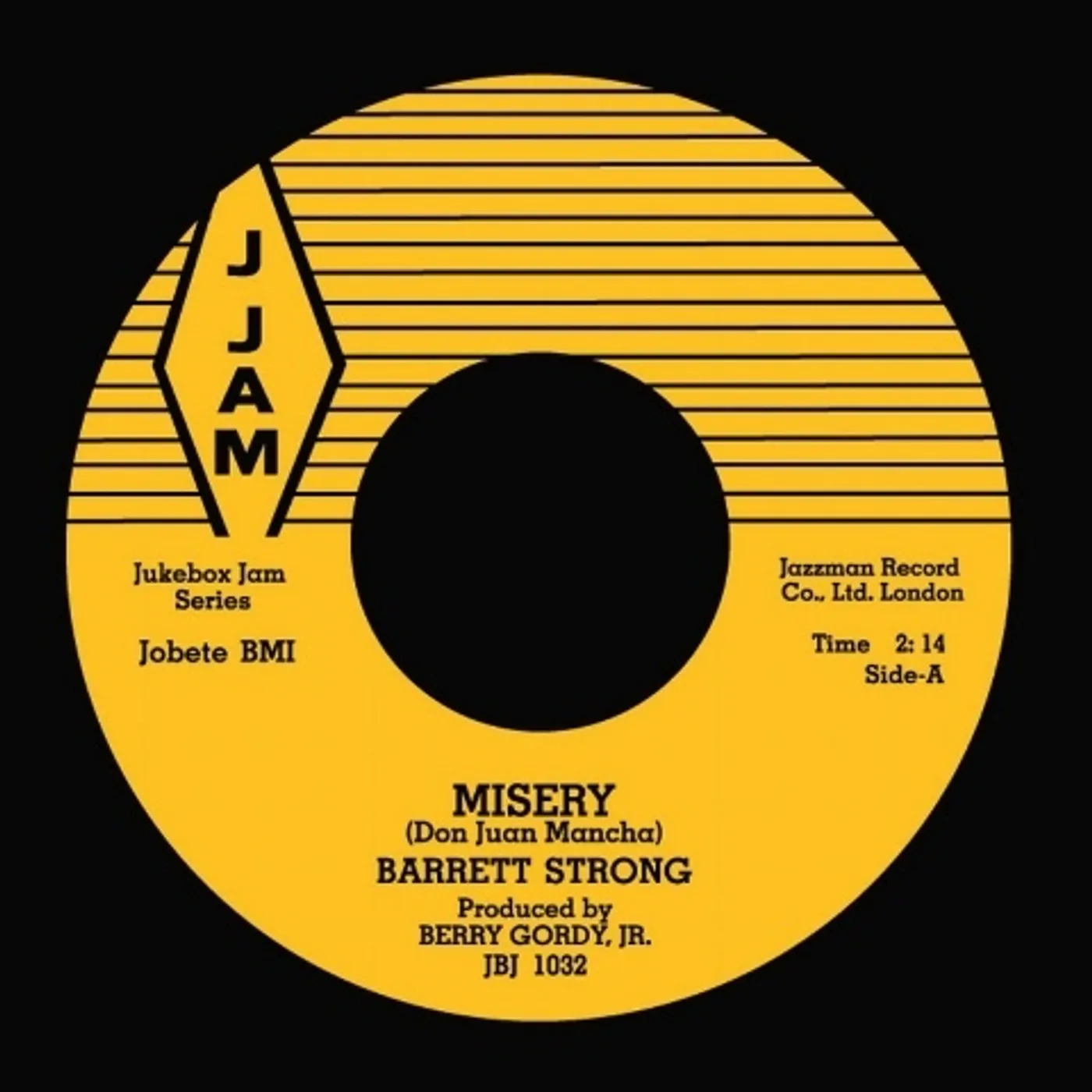 Barrett Strong MISERY/LET'S ROCK Vinyl Record - UK Release