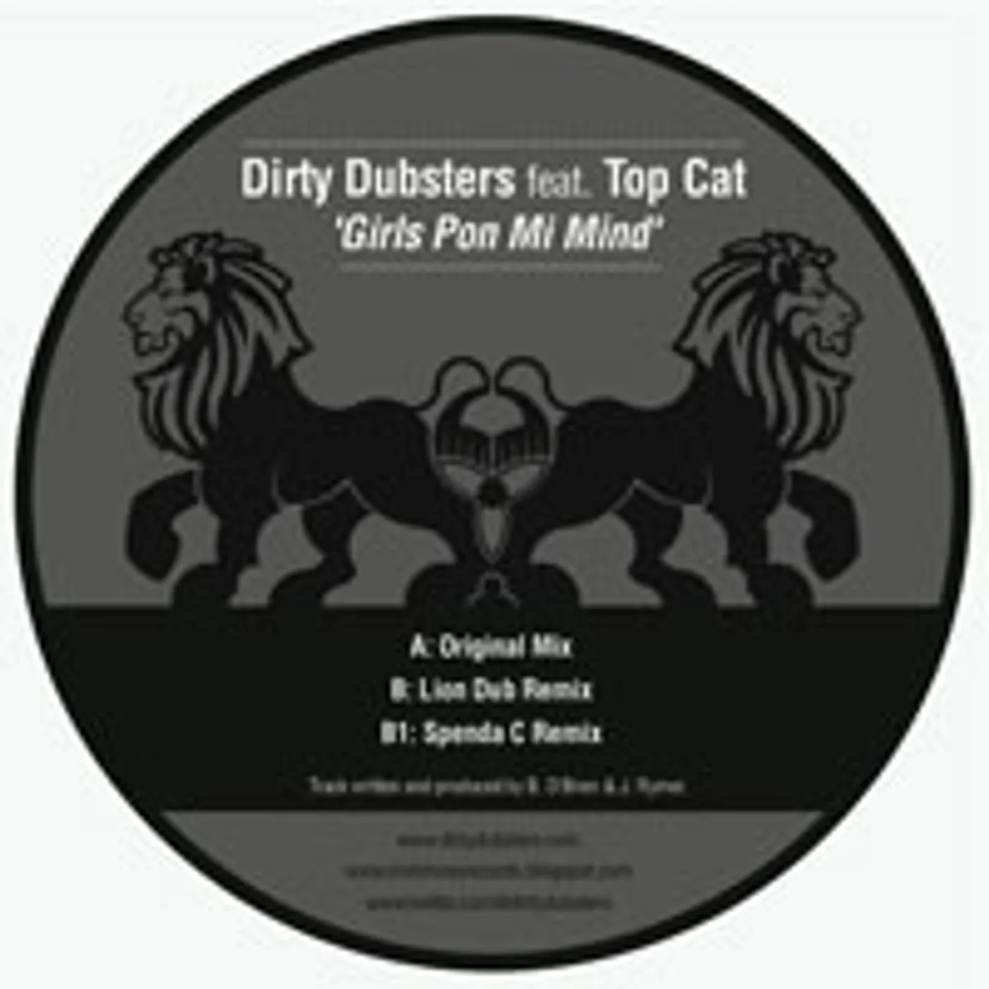 Dirty Dubsters GIRLS PON MI MIND Vinyl Record - UK Release