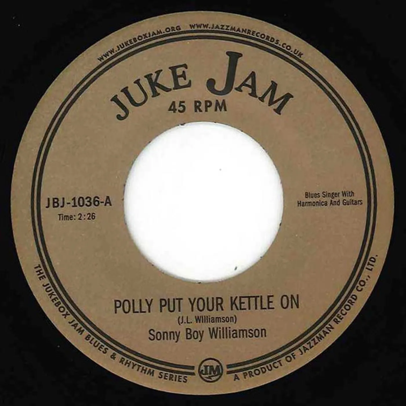 Sonny Boy Williamson POLLY PUT YOUR KETTLE ON Vinyl Record - UK Release