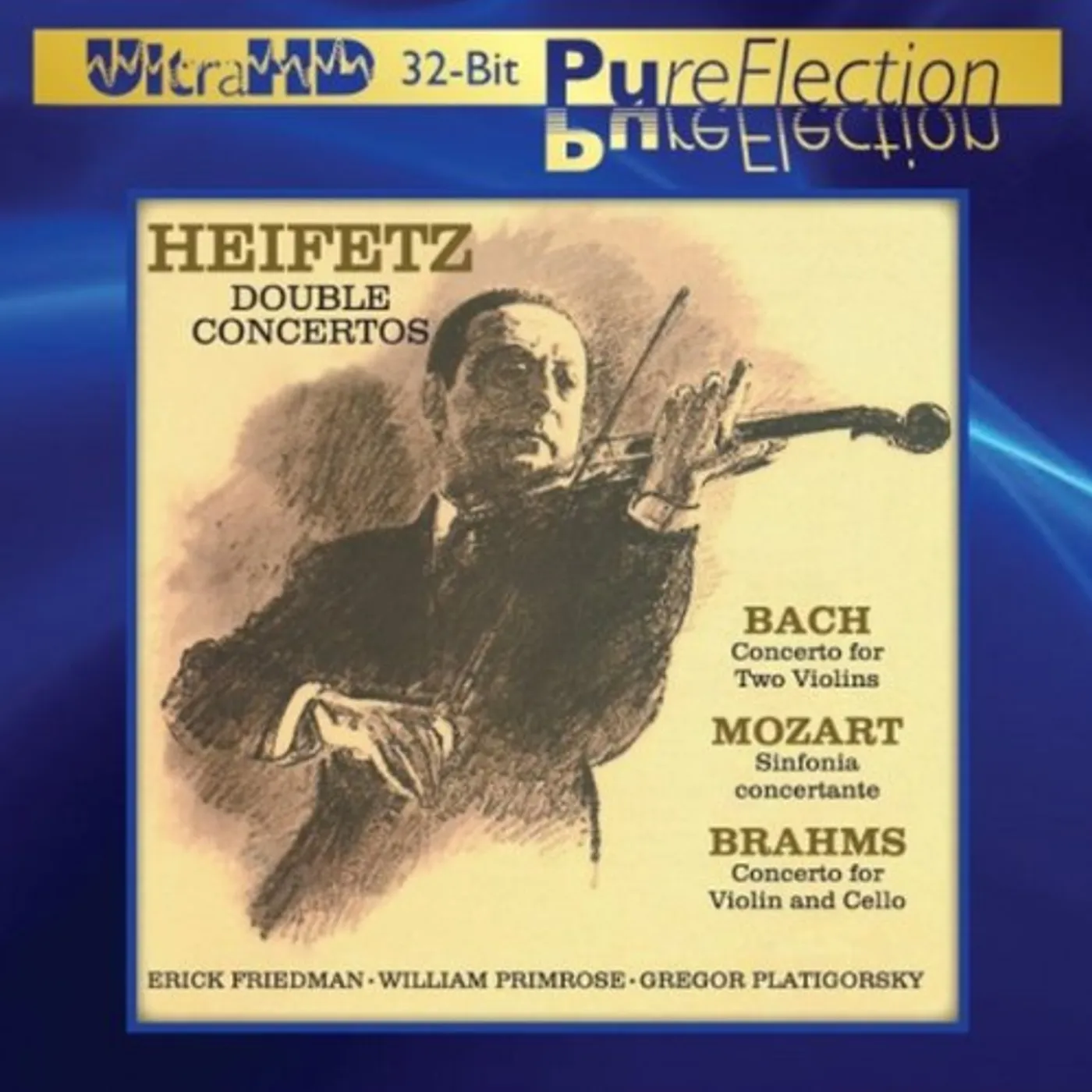Jascha Heifetz DOUBLE CONCERTOS-J.S. BACH MOZART BRAHMS CD