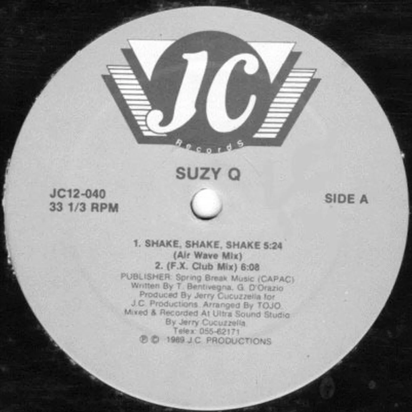 Suzy Q SHAKE SHAKE SHAKE Vinyl Record