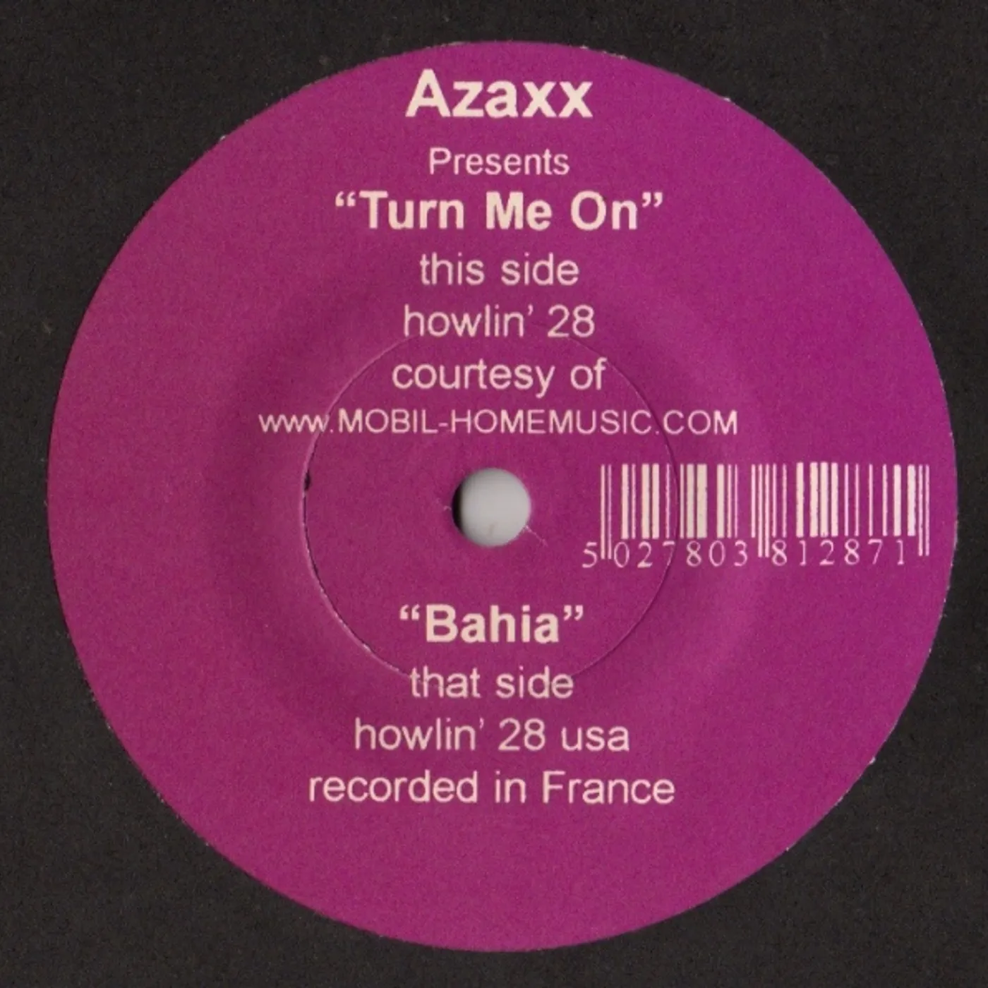 Azaxx BAHIA Vinyl Record - UK Release