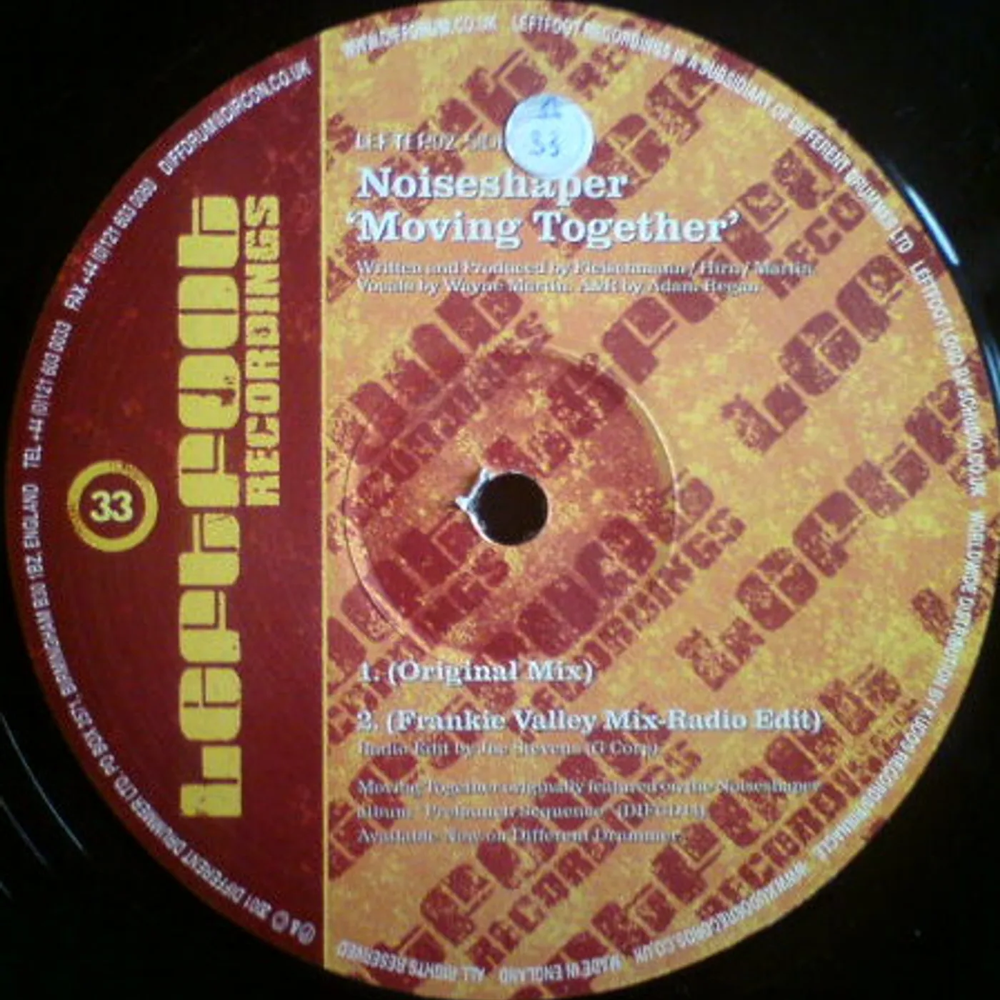 Noiseshaper MOVING TOGETHER EP Vinyl Record - UK Release