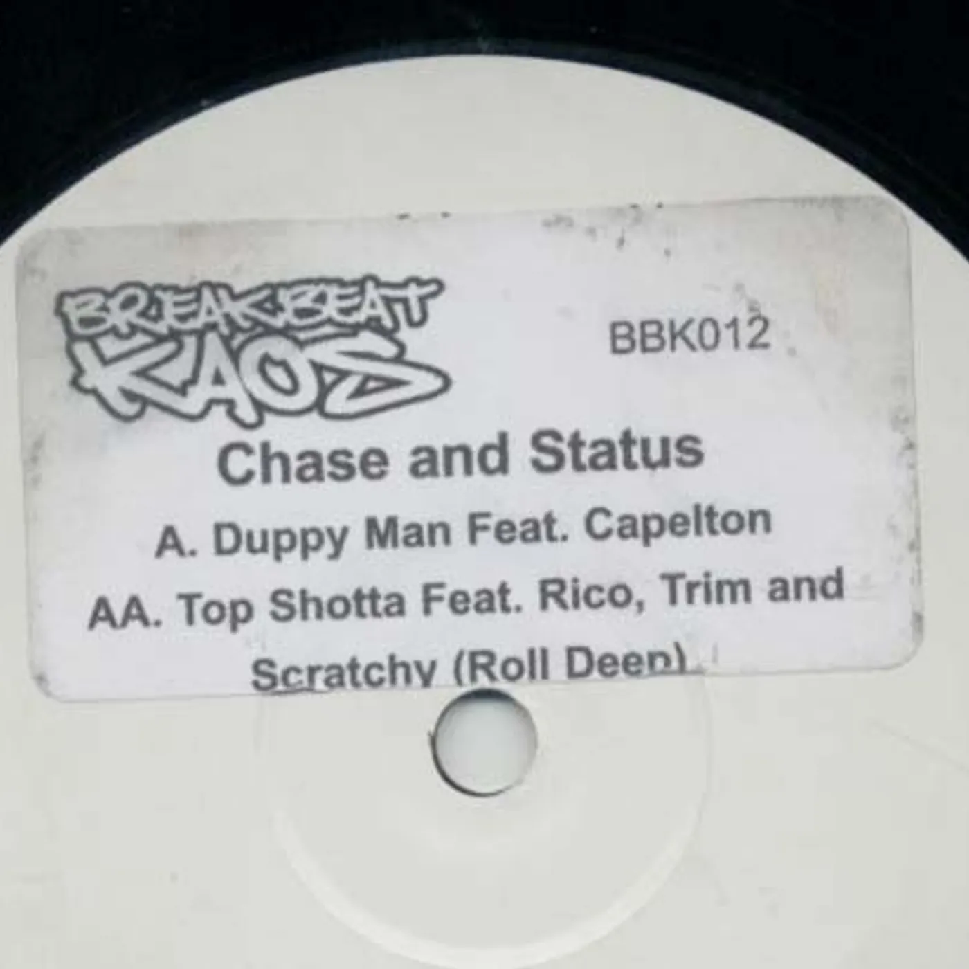 Chase & Status DUPPY MAN/TOP SHOTTA Vinyl Record - UK Release