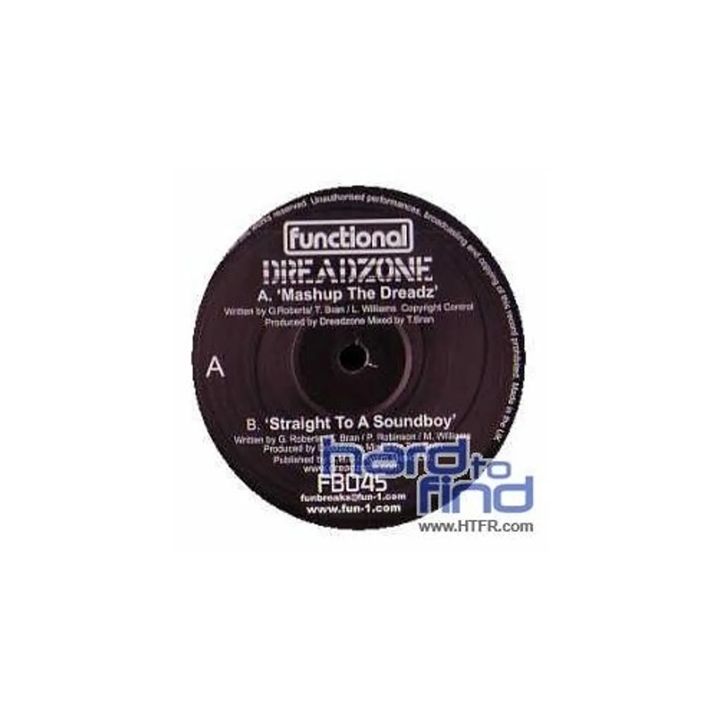 Dreadzone MASH UP DREADZ/STRAIGHT TO SOUNDBOY Vinyl Record