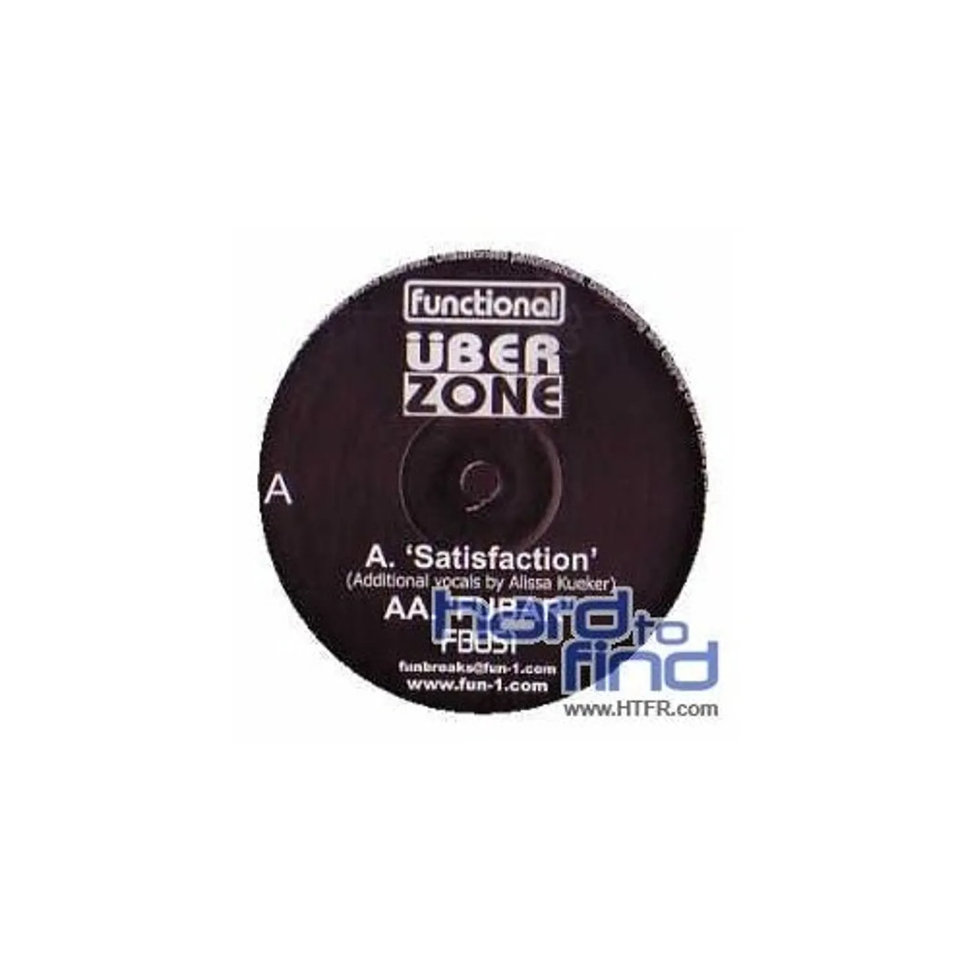 Uberzone SATISFACTION/FUBAR Vinyl Record