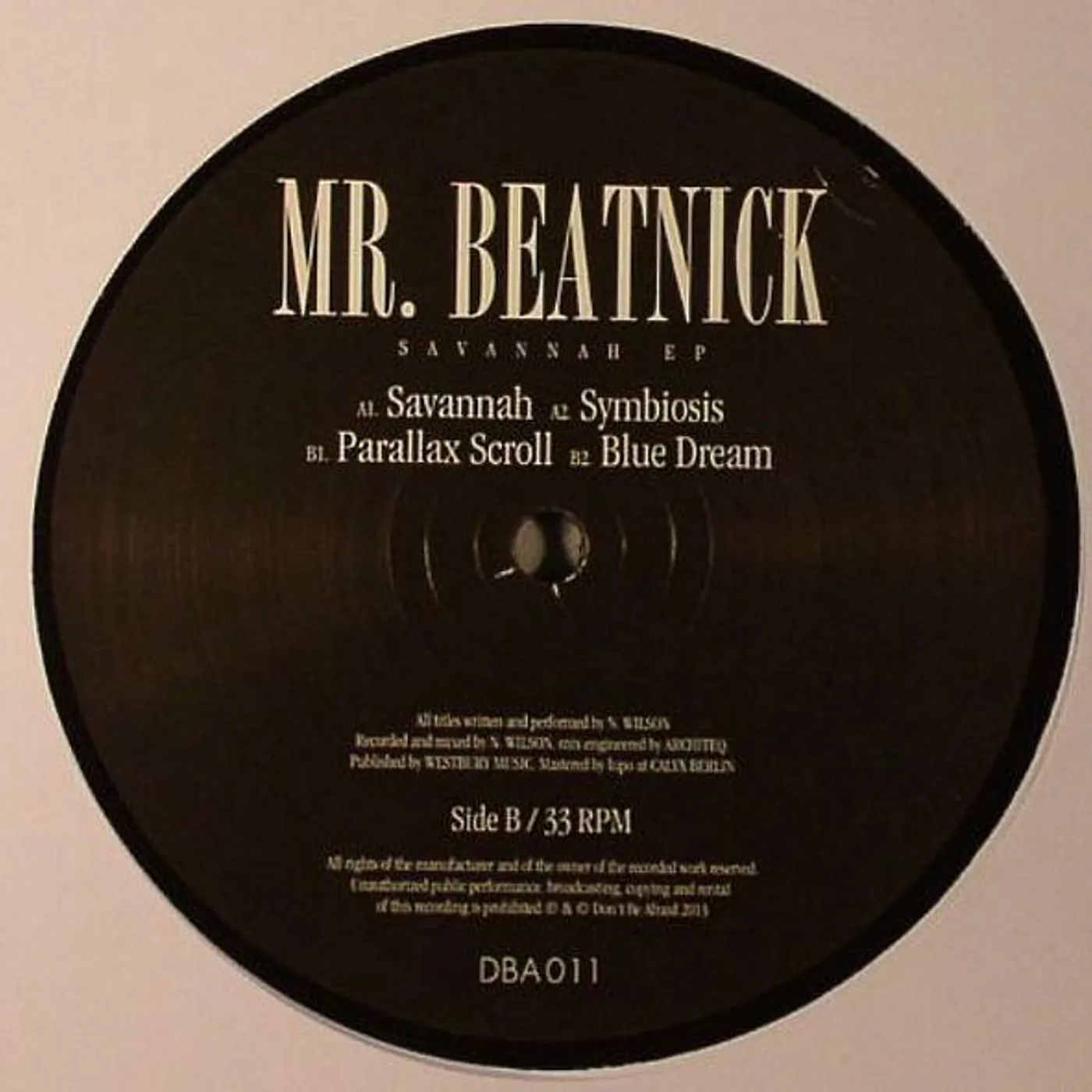 Mr Beatnick SAVANNAH EP Vinyl Record - UK Release