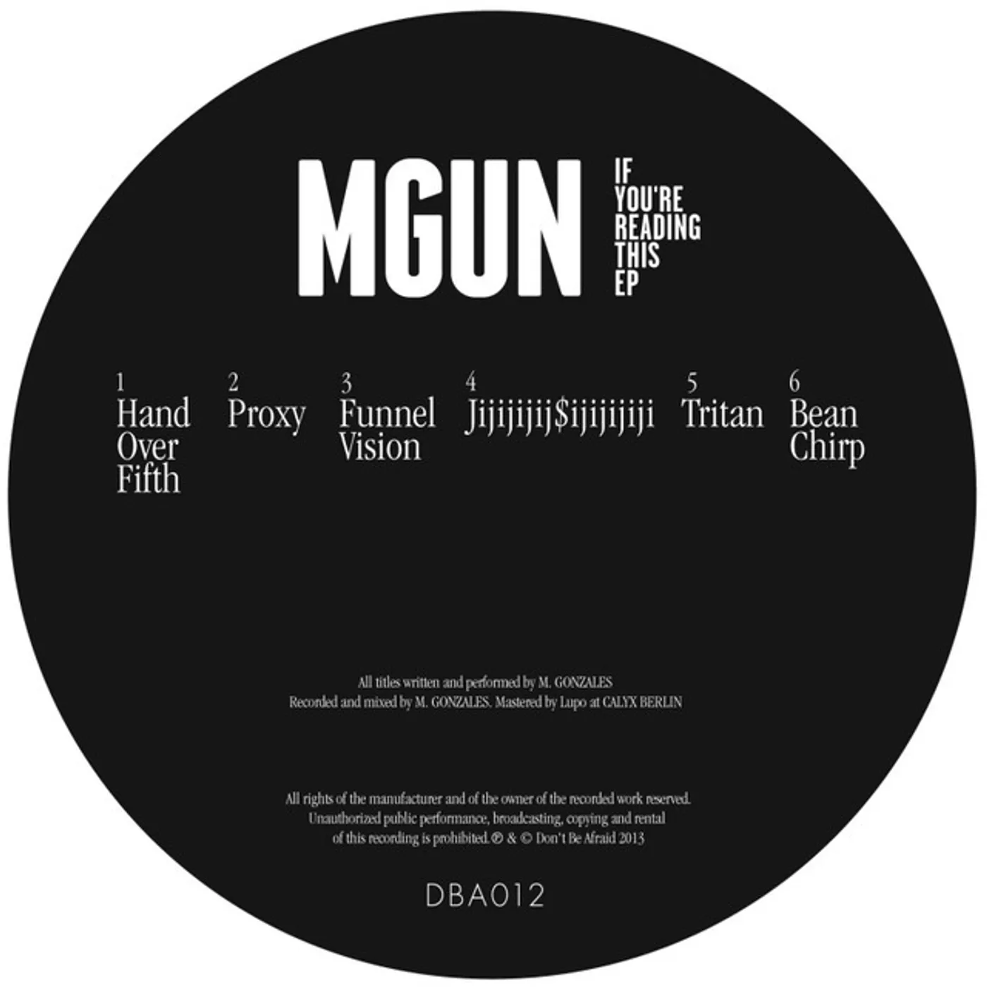 MGUN If You're Reading This EP Vinyl Record