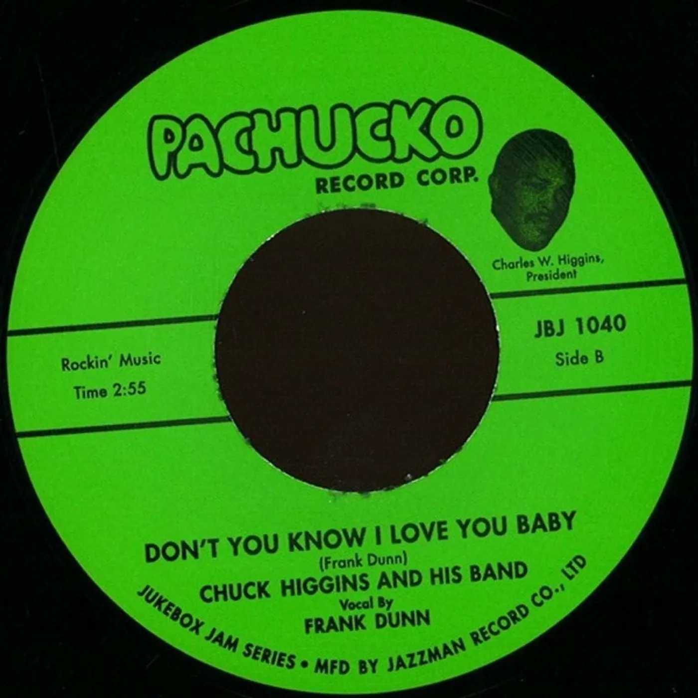 Chuck Higgins BLACKSMITH BLUES Vinyl Record - UK Release