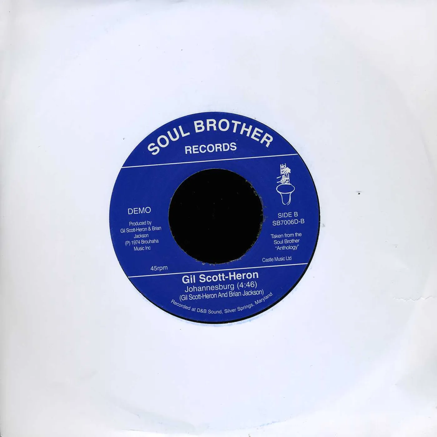 Gil Scott-Heron BOTTLE/JOHANNESBURG Vinyl Record