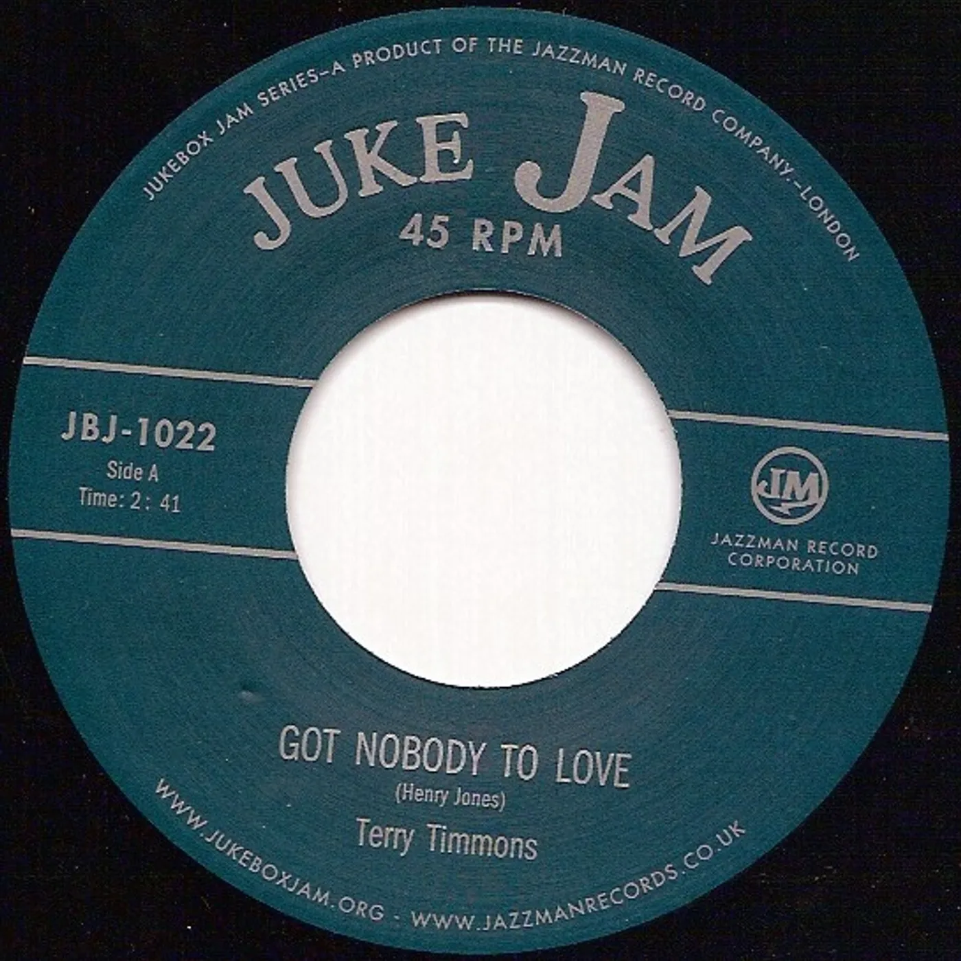 Terry Timmons GOT NOBODY TO LOVE Vinyl Record - UK Release