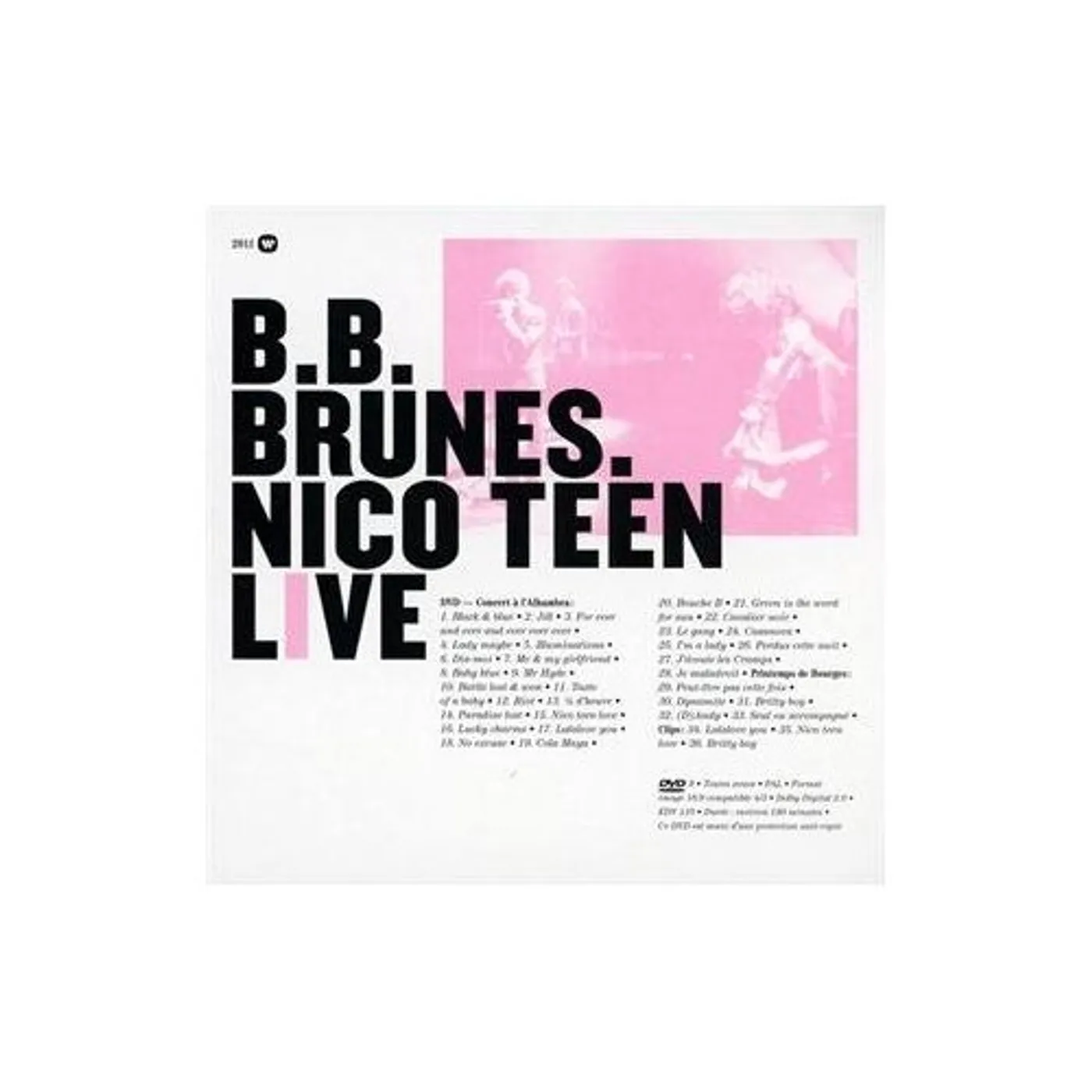 BB Brunes NICO TEEN LIVE CD