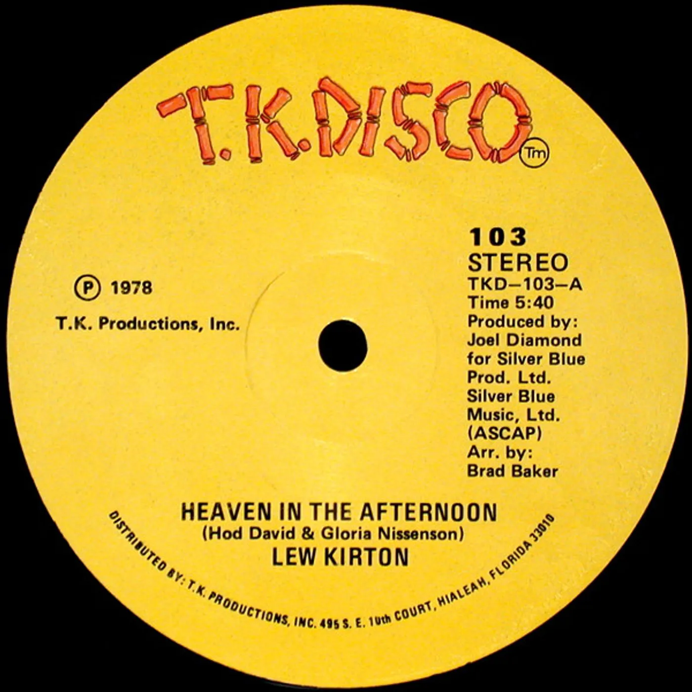 Lew Kirton Heaven In The Afternoon Vinyl Record