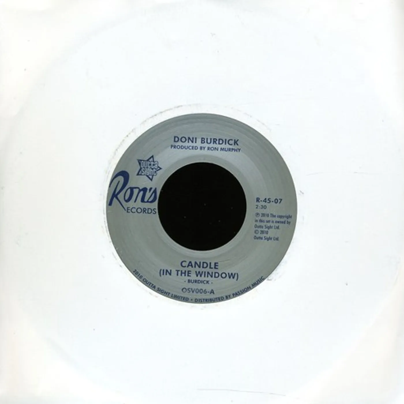 Doni Burdick CANDLE/WHATCHA GONNA DO Vinyl Record