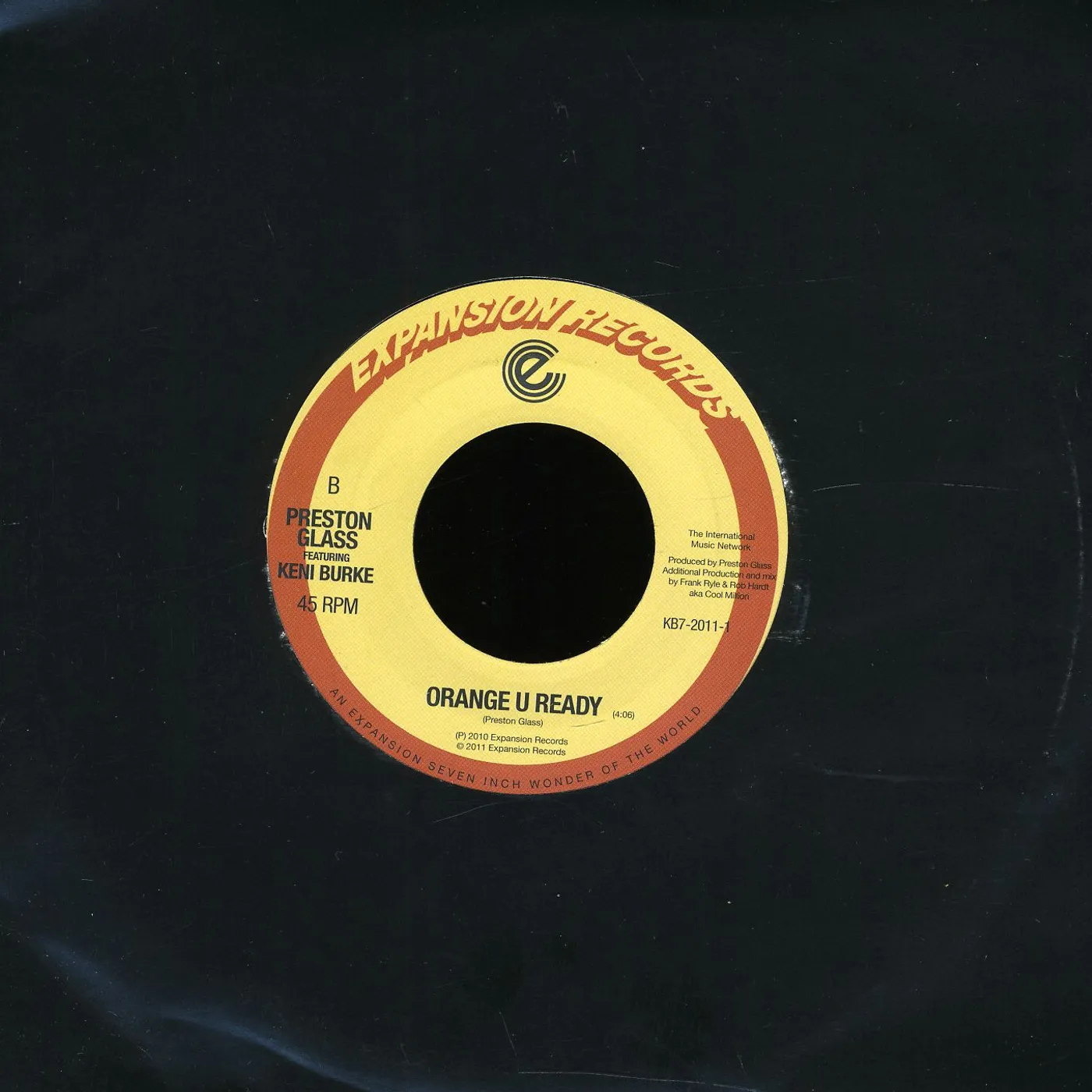 Keni Burke SO REAL/ORANGE U READY Vinyl Record