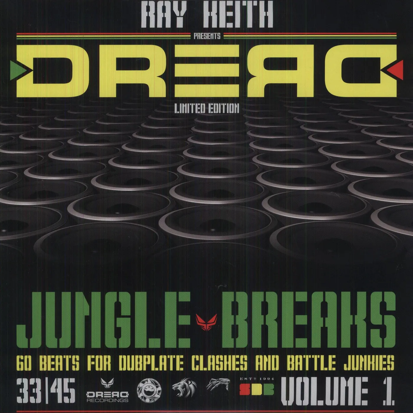 Ray Keith DREAD JUNGLE BREAKS Vinyl Record