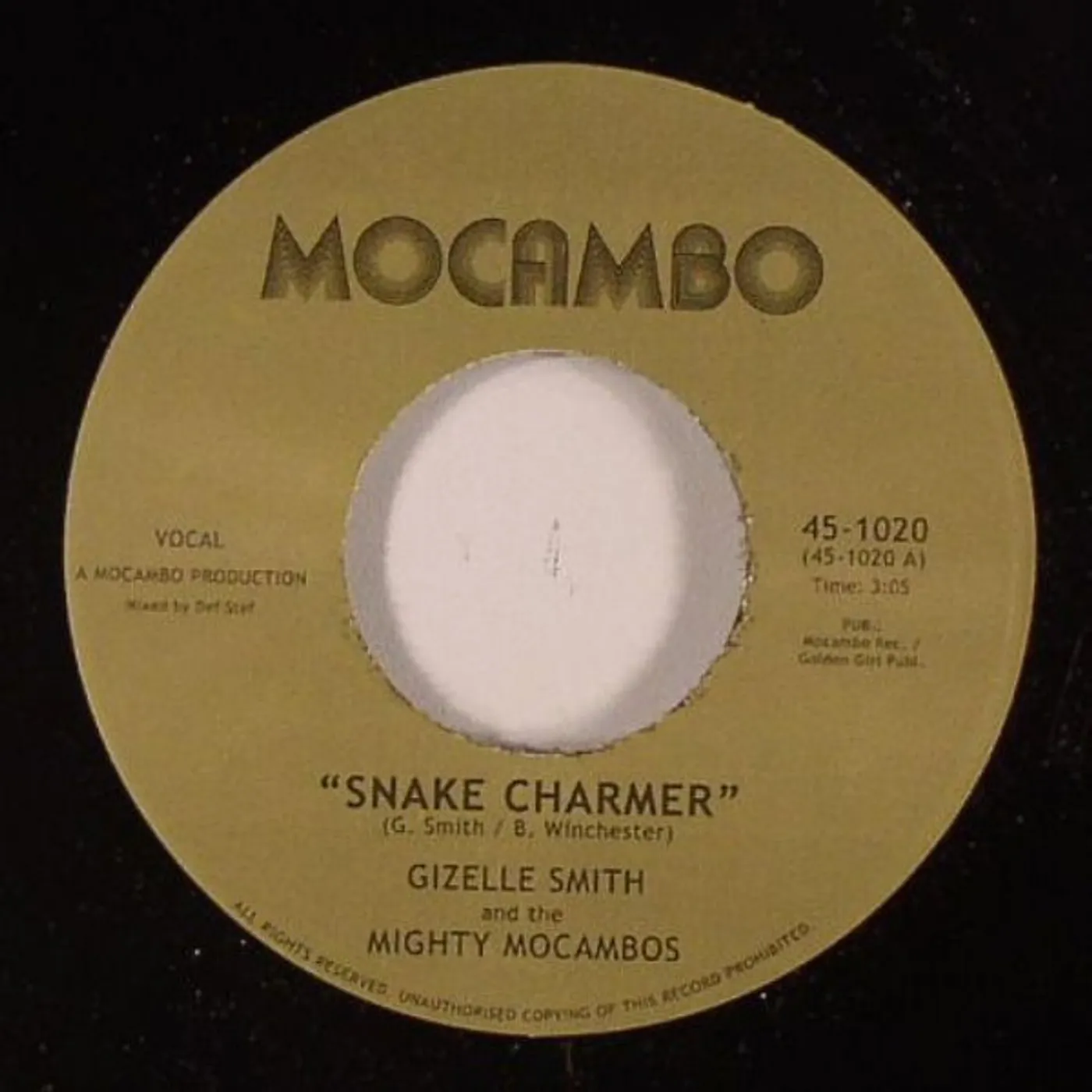 Gizelle Smith SNAKE CHARMER/OUT OF FASHION Vinyl Record - UK Release