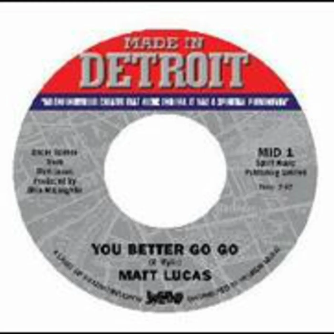 Matt Lucas YOU BETTER GO GO Vinyl Record