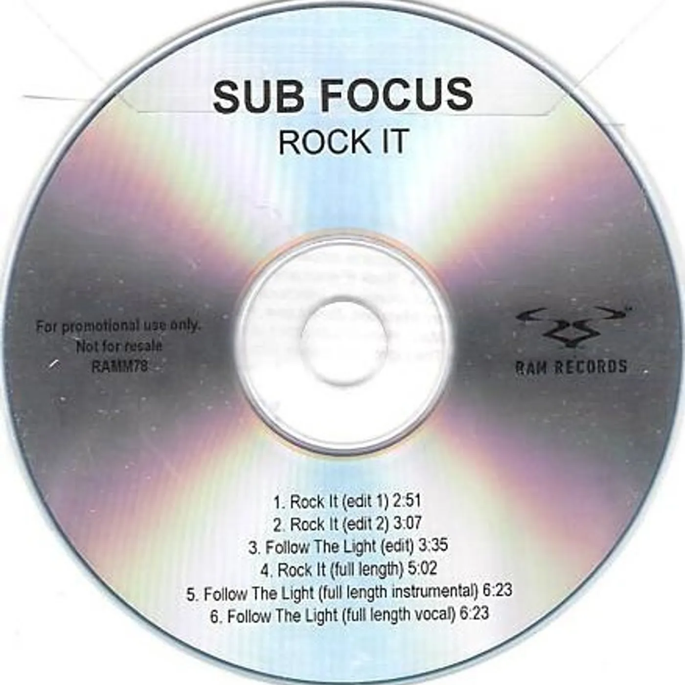 Sub Focus ROCK IT Vinyl Record - UK Release