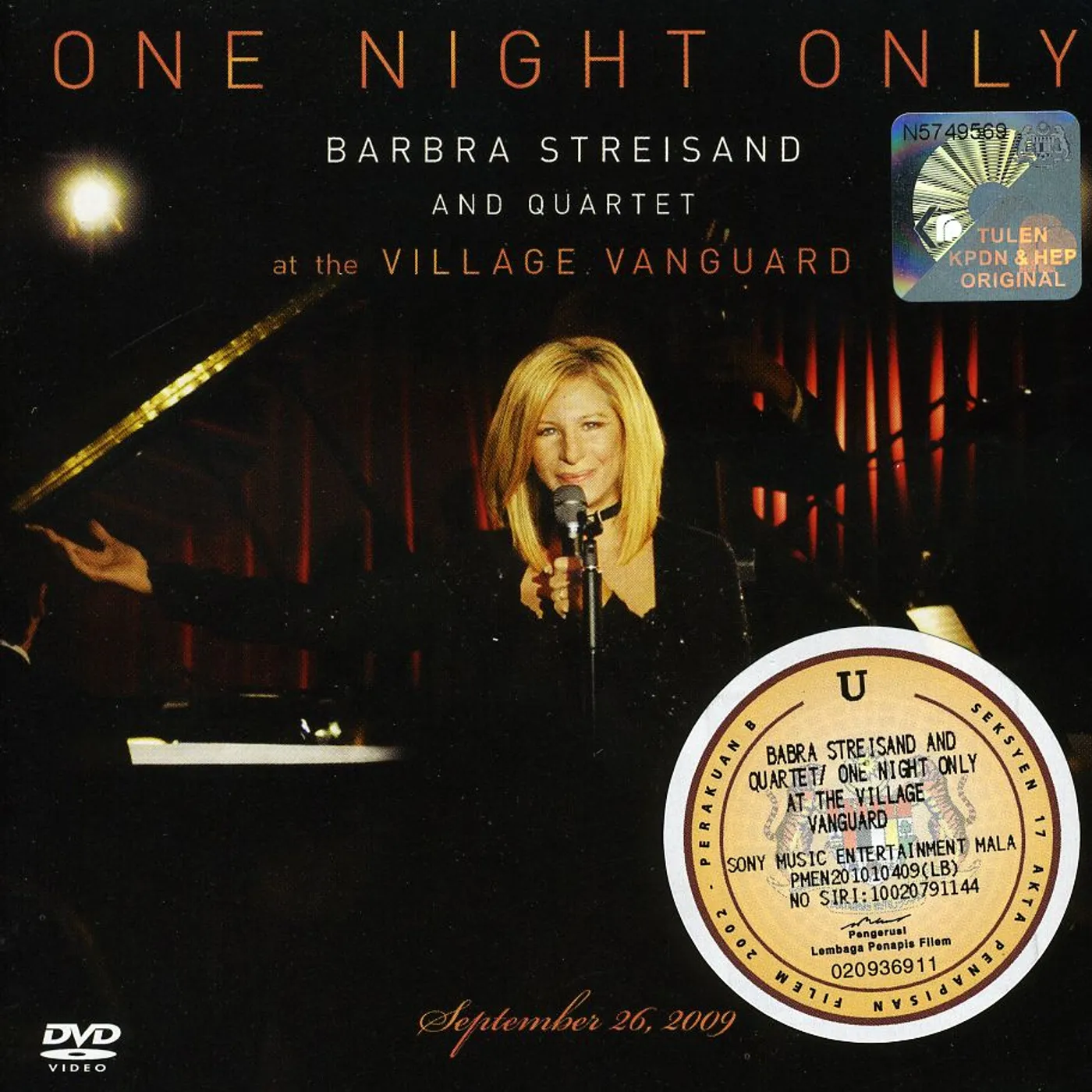 Barbra Streisand ONE NIGHT ONLY: SPECIAL EDITION CD