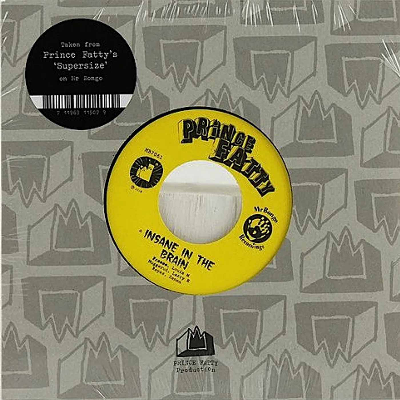 Prince Fatty INSANE IN THE BRAIN Vinyl Record - UK Release