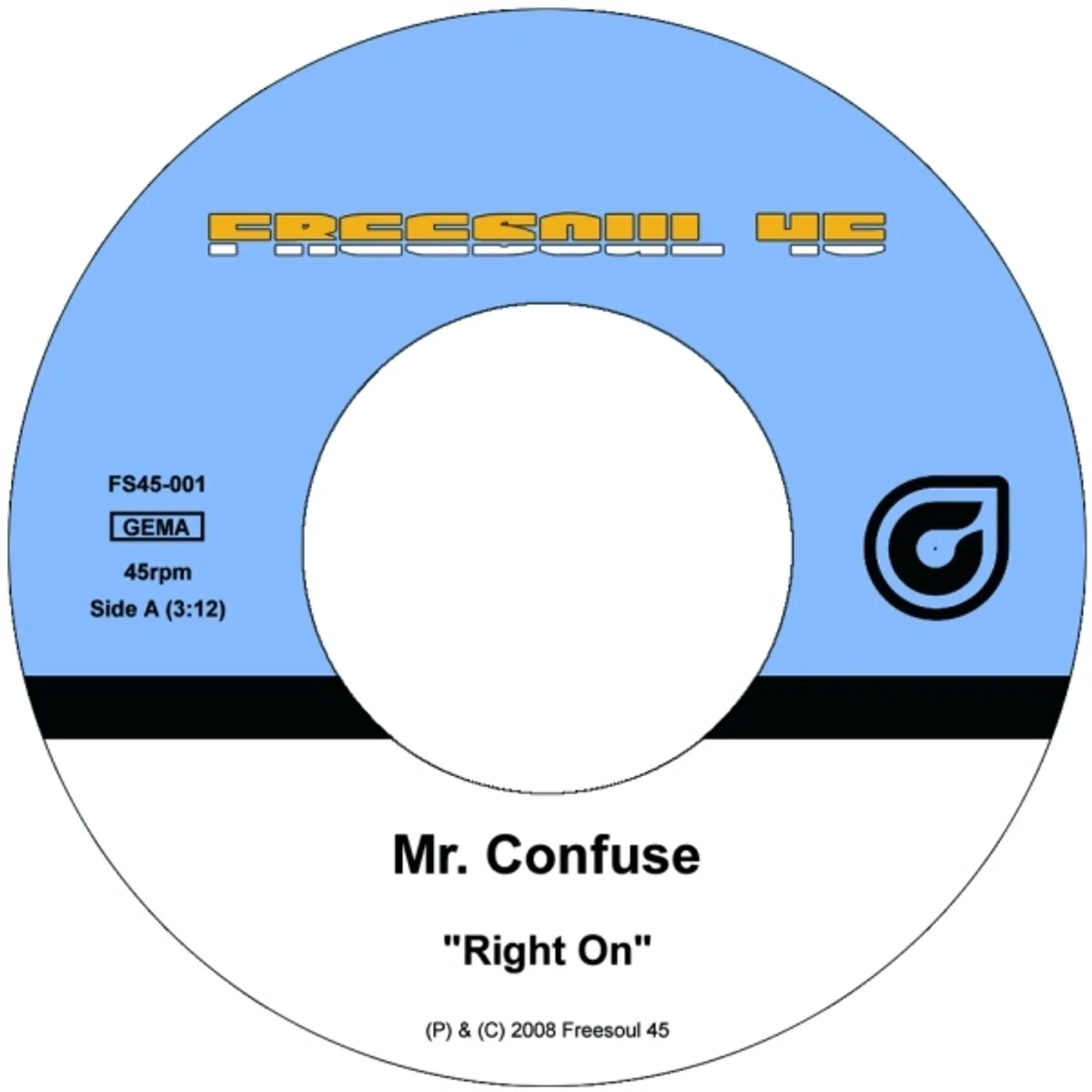 Mr. Confuse RIGHT ON Vinyl Record - UK Release