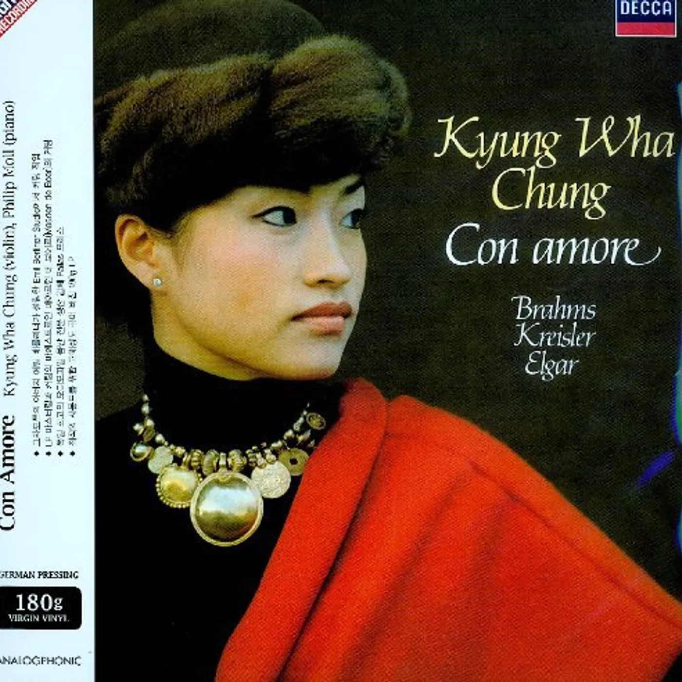 Kyung Wha Chung CON AMORE/BRAHMS KREISLER ELGAR Vinyl Record