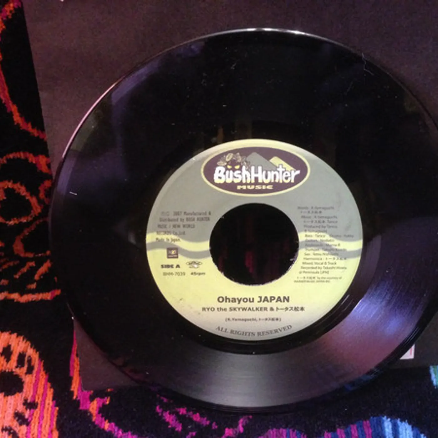 RYO the SKYWALKER OHAYOU JAPAN Vinyl Record