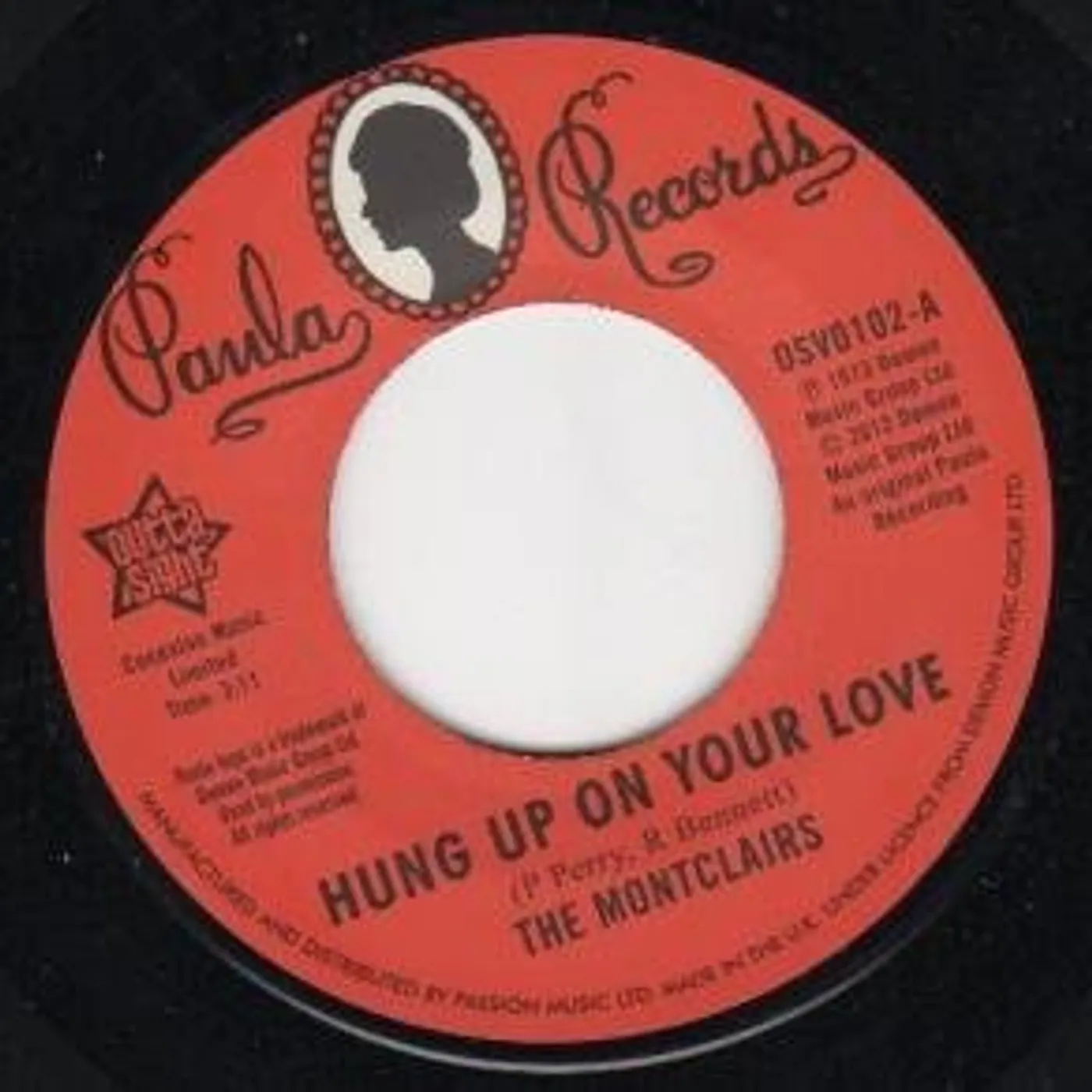 The Montclairs HUNG UP ON YOUR LOVE/I NEED YOU MORE THAN EVER Vinyl Record
