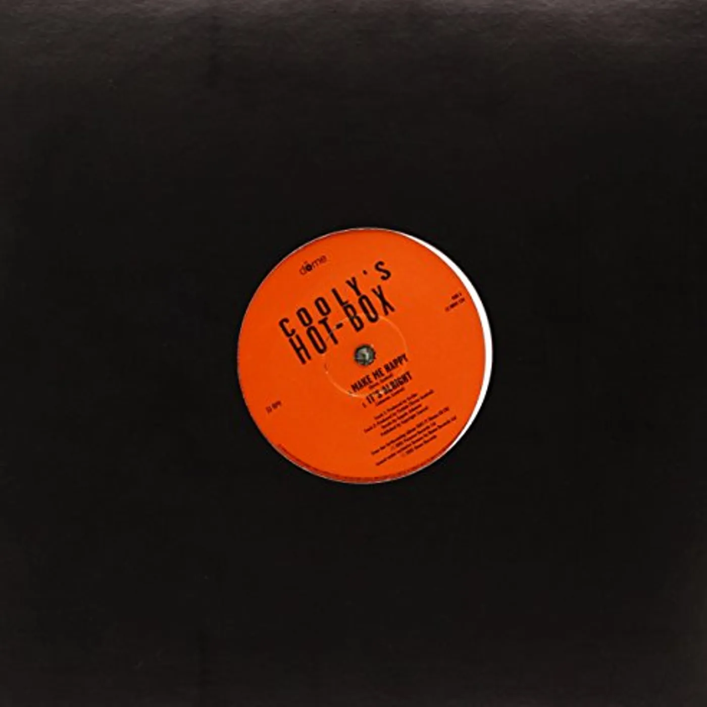 Cooly's Hot Box MAKE ME HAPPY Vinyl Record