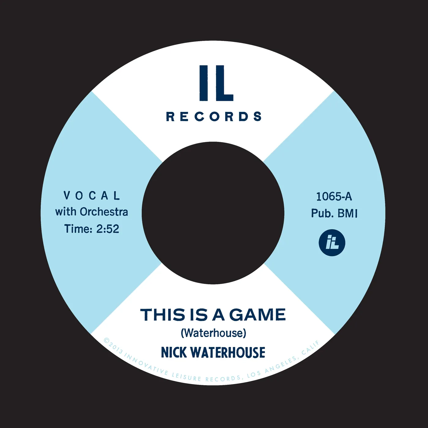 Nick Waterhouse THIS IS A GAME B/W IT 3 Vinyl Record