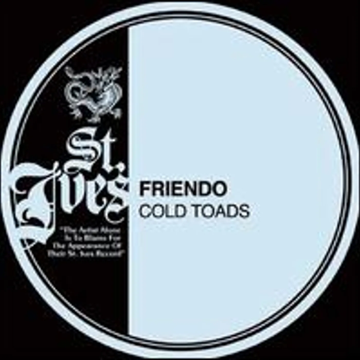 Friendo Cold Toads Vinyl Record